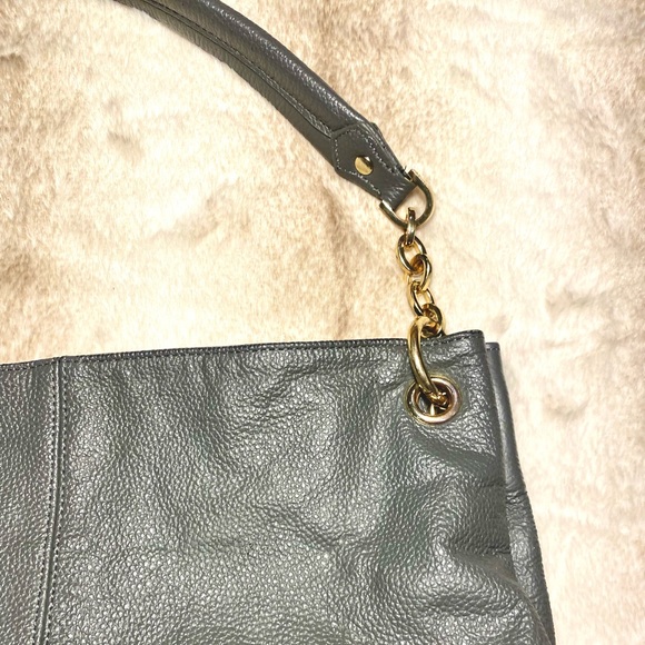 Cuore & Pelle Genuine Pebble Leather Hand Bag  Shoulder Purse - Picture 7 of 17